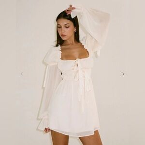 RUMORED Macbeth Mini Dress with Flared Sleeves